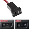 Хром ABS пластиковая Автомобильная Консоль 2 USB разъем зарядное устройство переключатель модифицировать Набор для TOYOTA C-HR CHR 2016-2017 аксессуары ... ► Фото 1/5