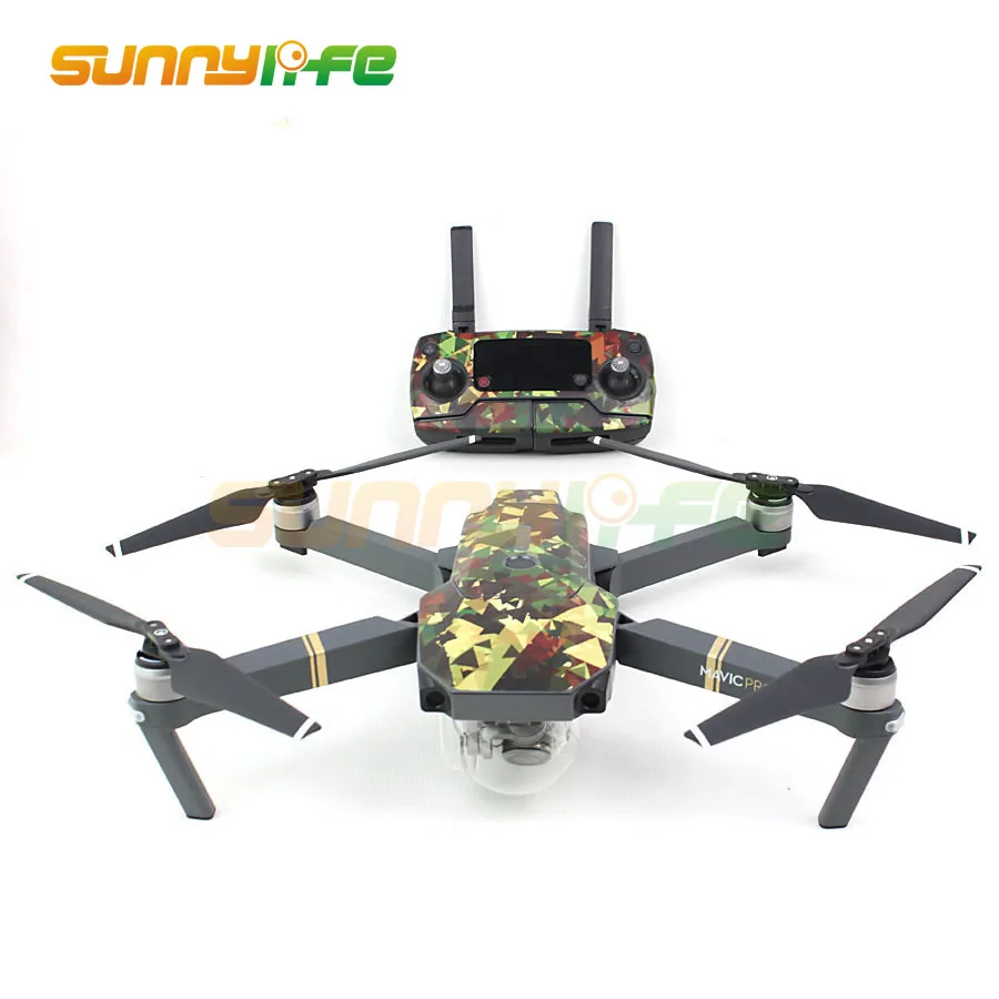 Sunnylife 3M наклейки водонепроницаемый кожный наклейки для DJI Mavic Pro Drone body+ пульт дистанционного управления+ дополнительные батареи