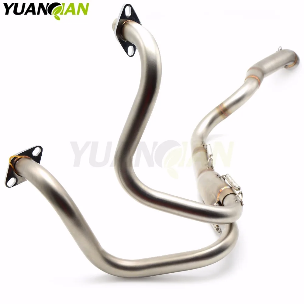 Motorcycle Exhaust Muffler Mid Connect Refit Motorbike Middle Pipe