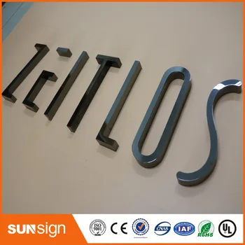 

Custom chrome stainless steel letters sign for store front sign