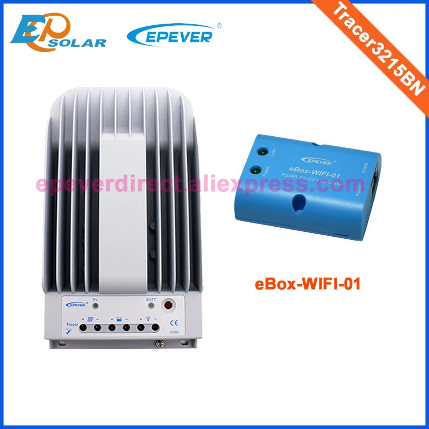 

30A Tracer3215BN Max Pv Input 150v mppt controller charger with wifi function box 12v 24v