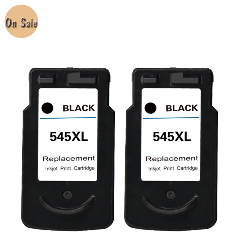 hisaint 2PK For Canon PG 545 PG 545 PG545 Ink Cartridge Pixma IP2800 IP2850 MG2400 MG2450 MG2455