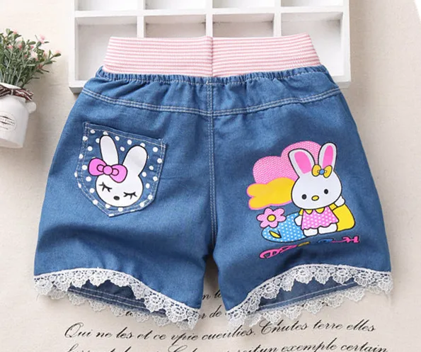 Новая летняя детская одежда джинсы для маленьких мальчиков и девочек детские брюки с рисунком из мультфильмов Шорты Штаны Розничная От 2 до 5 лет - Цвет: y1