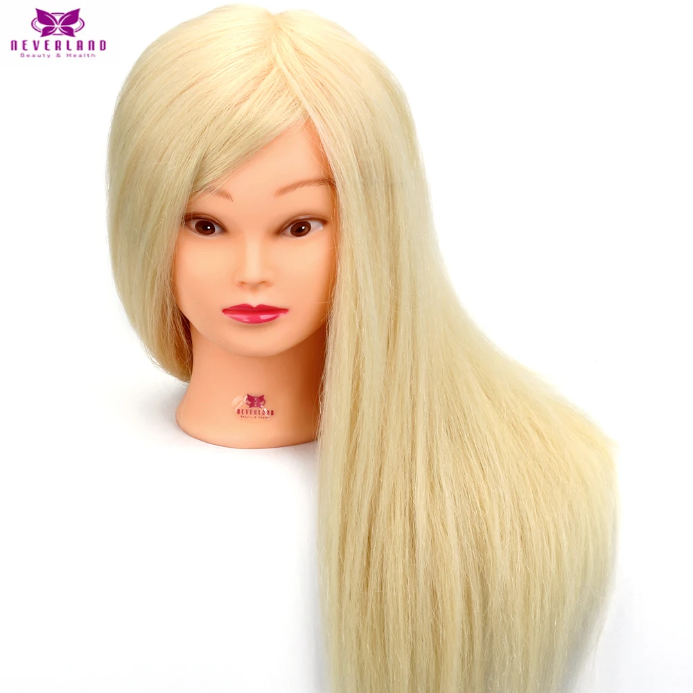 Для обучения в салоне манекен голова с 90% настоящие человеческие волосы Белый Профессиональный парикмахерский манекен кукла манекен