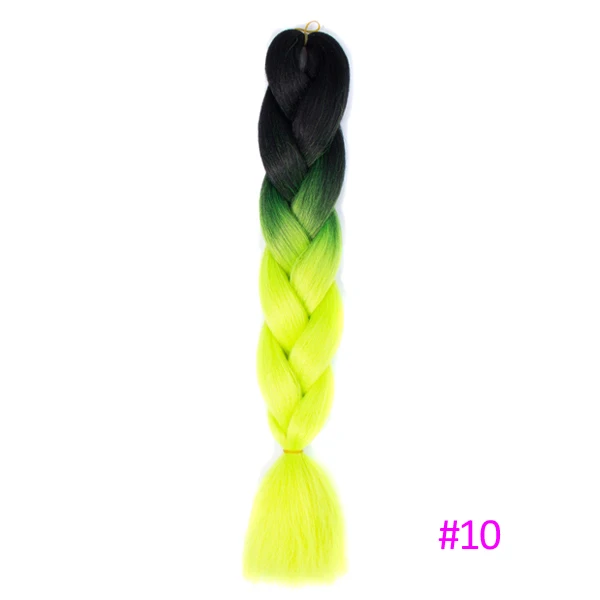 TOMO, 24 дюйма, длинные, Xpression, косички для наращивания, огромные, вязанные крючком косички, синтетические волосы, стиль 100 г/шт., чистый блонд, розовый, зеленый - Цвет: #144