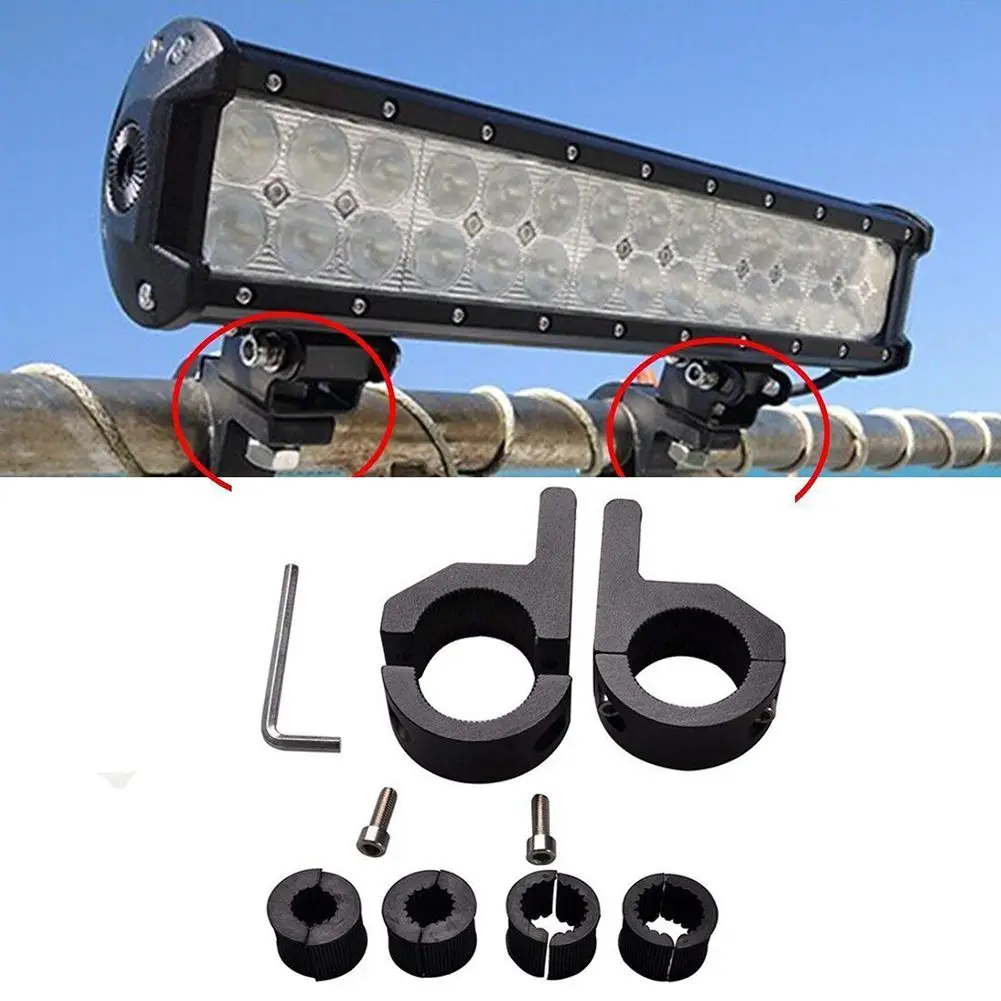 

2pcs Roof Bars LED Light Bracket Roll Bar Clamps Tube Clamp for Roll Cage Bar for Off Road, SUV