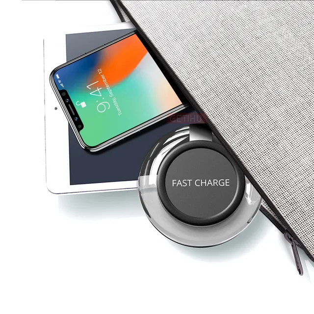 GETIHU Wireless Charging Dock  Fast Charge For Samsung S8 Plus S6 Edge Wireless Charger For iPhone 8 Plus X Mobile Phone Charge