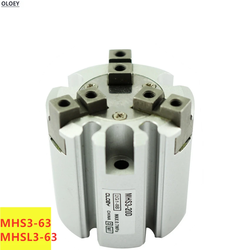 

MHS3-63D/MHSL3-63D Bore: 63D Double Action Rotating Cylinder SMC Type Parallel Style Air Gripper 2/3/4 Fingers