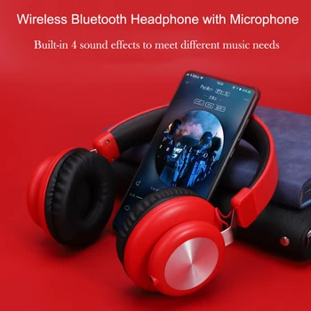 

Wireless Headphones Over Ear Bluetooth Headphone Big Headphones Foldable Headset Adjustable Earphone With Mic For TV Phone PC