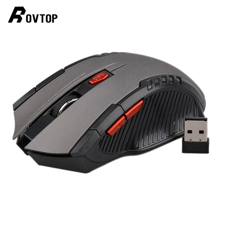 

Rovtop 2.4GHz Wireless Optical Mouse DPI Gaming Mouse PC Computer Mouse With USB Receiver For PC Gaming Laptops Mice