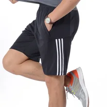 Эластичные мужские шорты кэжуал, средняя талия, быстросохнущие спортивные штаны, модные прямые спортивные тренировочные шорты, masculino WGDK54