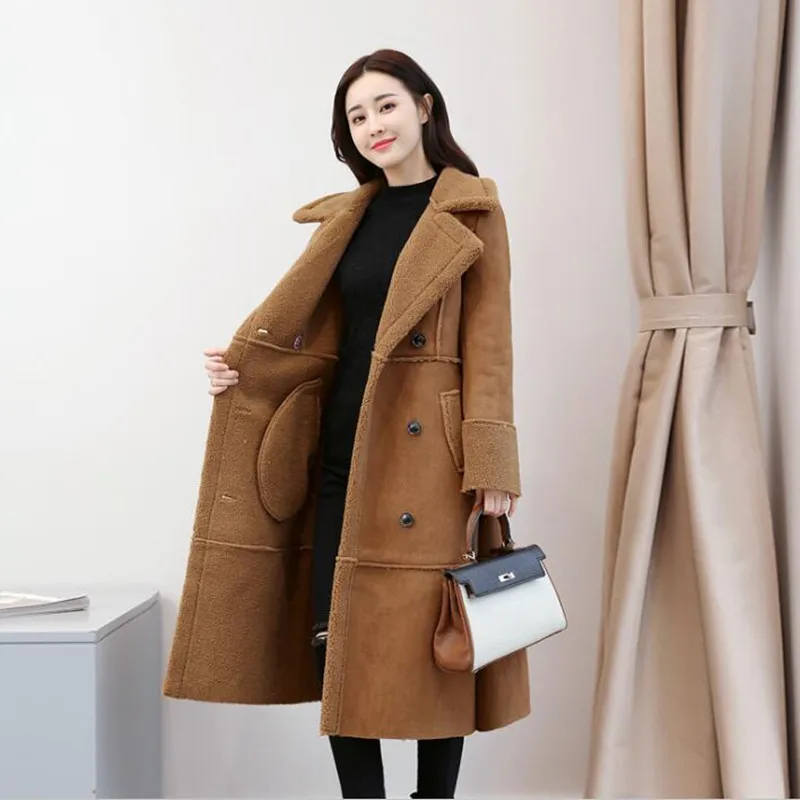 Section Hiver Coton 2019 En Manteau Velours Mince Manteaux Femmes Mode D'agneau camel Épaissir Veste Plus Longue Le Femme Nouvelle Beige Pour Laine gris Vêtement Daim qOnvEFcWc