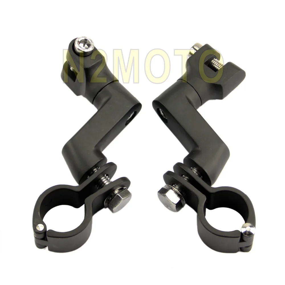 

Black Motorcycle Engine Guards Longhorn Offset Peg Mounts 1" 1-1/4" 1-1/2" Magnum Clamp for Haley 25mm 32mm 38mm Footpeg Clamp