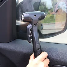 Автомобильный молоток безопасности аварийный спасательный инструмент автомобильный инструмент для разрезания ремня безопасности класс Окна Керн пробойника с длинной ручкой из углеродистой стали