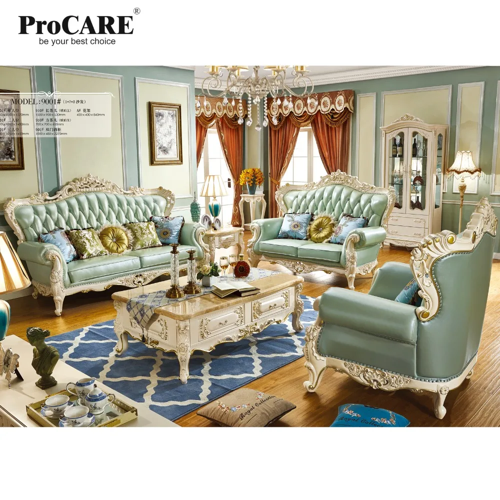 Luxe-Europese-en-Amerikaanse-stijl-woonkamer-meubels-kwaliteit-lederen-sofa-set-voor-villa