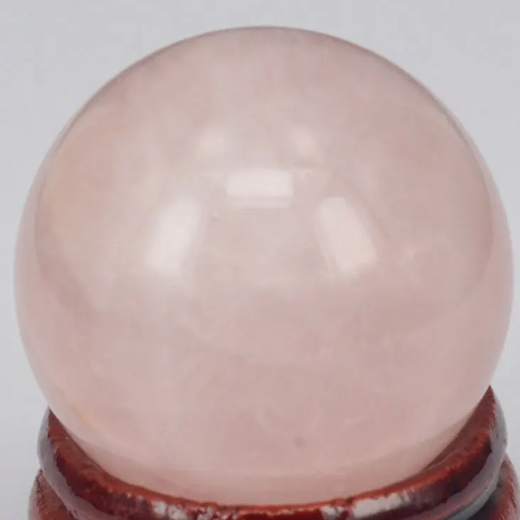 Free Shipping Natural Stone Gemstone 30MM Rose Quartz Sphere Crystal Ball Chakra Healing Reiki Stone Carving Crafts