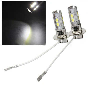 

TOYL 2xCar H3 5630 SMD 10 LED Headlight White Driving Fog Head Light