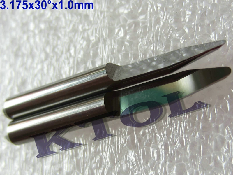 

NEW 1/8" Shank 30 Deg 1.0mm Ball End CNC cutter mill bits, 10pcs/set PCB router bits engraving tools for wood mdf acryl