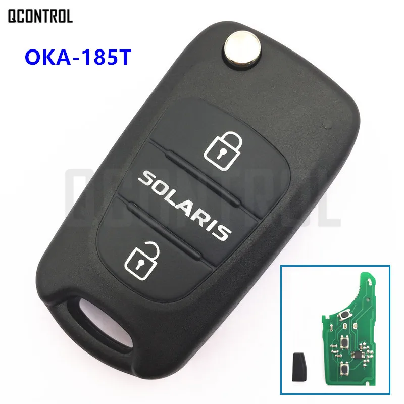 QCONTROL Автомобильный Дистанционный ключ 433 МГц для HYUNDAI Solaris OKA-185T CE0682 с чипом |