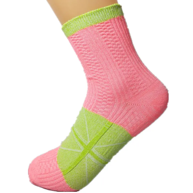 

IOLPR 1 pair socks women Rainbow stitching knitted warm socks Cashmere Wool Thick Warm Socks winter sokken skarpetki damskie