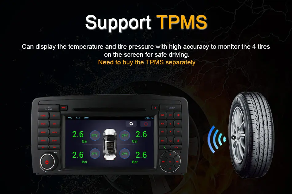 Excellent Android4.4 Car DVD For Benz R Class W251 R280 R300 R320 R350 Quad Core FM AM radio support wifi 3G BT GPS DAB TPMS DTV 4