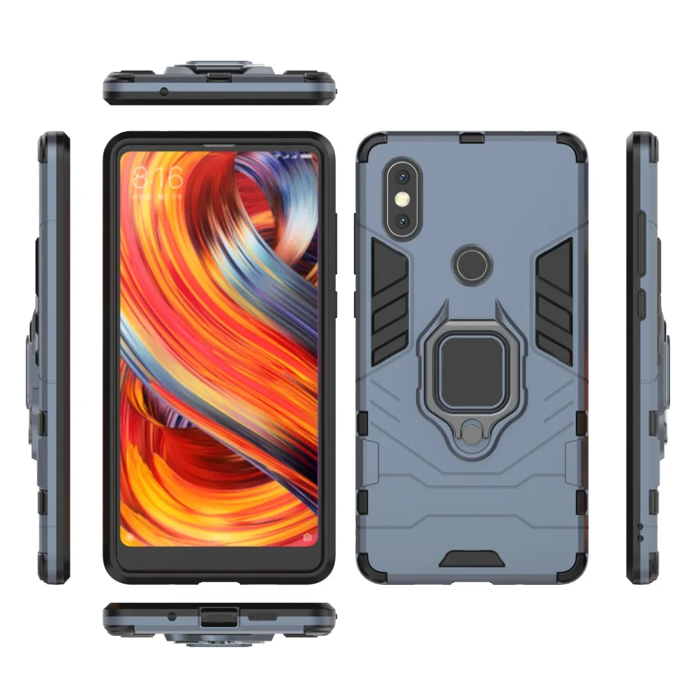 Модный чехол для Xiaomi Mix 2 S мягкий силиконовый из поликарбоната с магнитным