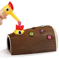 BBK дятел ловить черви игры Магнитные Детские деревянные игрушки Ранние Обучающие Детские игрушки Обучающие деревянные блоки игрушки для