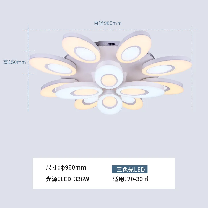 Современный минималистский гостиная лампы круглый творческая личность атмосфера Главная спальня светодио дный потолочный - Цвет корпуса: 8 add 4heads Ceiling
