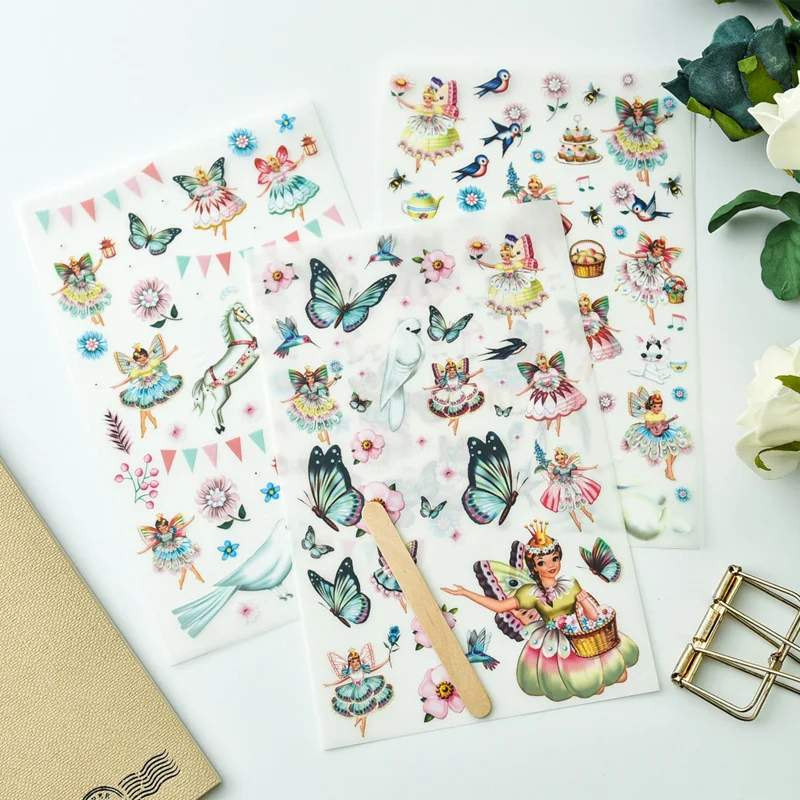 

KSCRAFT 3pcs Lovely Angels Rub On set for Scrapbooking DIY Projects/Photo Album/Card Making Crafts