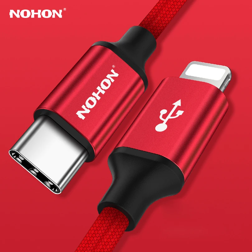 Кабель Nohon Type C для Lightning iPhone X 8 Plus P|Кабели мобильных телефонов| |