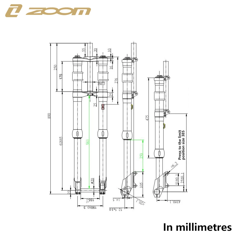 ZOOM 1200DH FR вилка Передняя велосипедная подвеска 29 дюймов вилка для путешествий 240 мм для горного велосипеда MTB передняя вилка