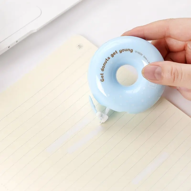 Correction Tape Correction Supplies Candy Donut 5mm*8m white