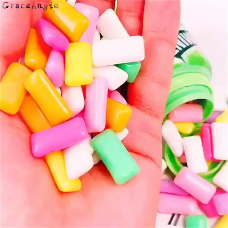 

GraceAngie 20pcs Resin Imitation Gum simulation food Shape Mix Color Earrings diy Jewelry Necklace Pendant Making accessories