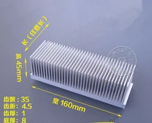 Dissipateur thermique haute puissance en aluminium, 160x45x30/50 / 80 / 100 / 150/200mm, fin d'amplificateur de radiateur