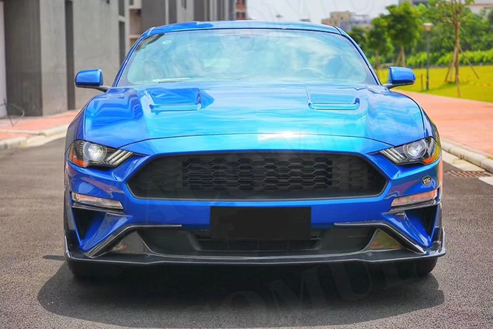 Карбоновое волокно переднего бампера губы фартуки подбородок для Ford Mustang FRP бампер крышка