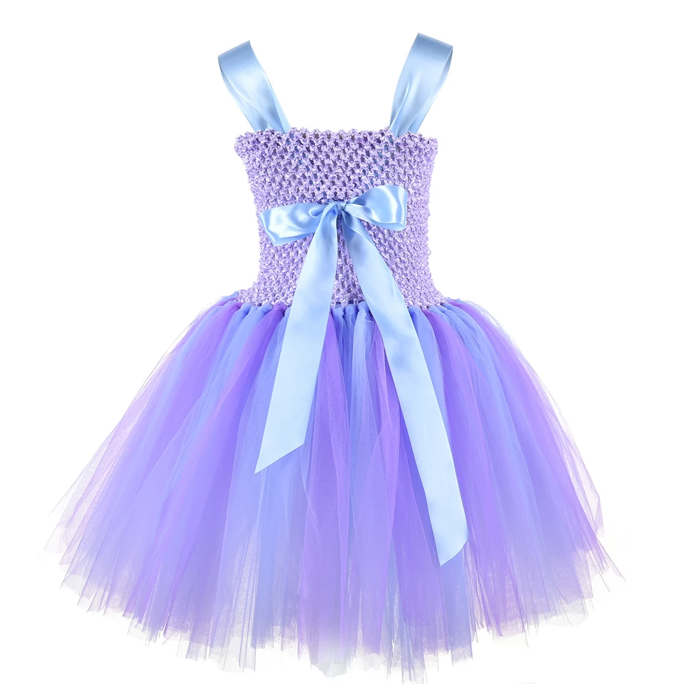 Mermai Платья принцессы с балетной пачкой, с головной повязкой, морская звезда, ракушки детская платье-пачка для девочек День рождения одежда, костюм для Хэллоуина