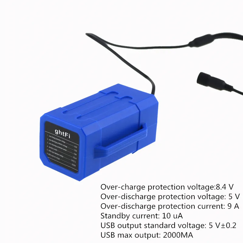 DIY Съемный Водонепроницаемый Батарея коробка Перезаряжаемые USB 5 В/DC 8.4 В 4x18650 Батарея пакет для велосипеда огни мобильный телефон(без Батарея