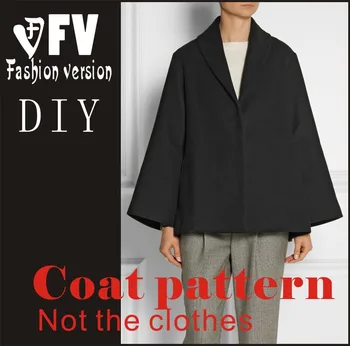 

Clothing DIY Overcoat Sewing Pattern Coat Sewing Template Cutting drawing BFY-49