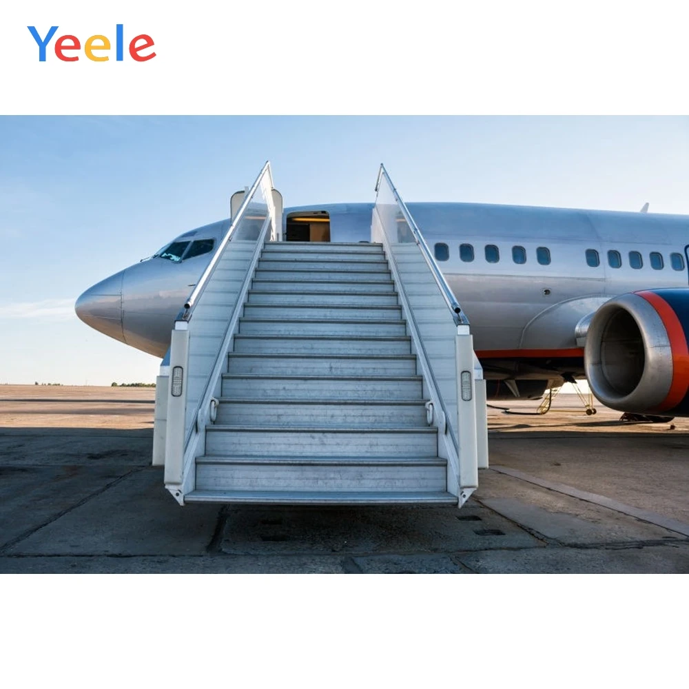 

Yeele Airplane Boarding Scene Ceremonial Character Portrait Child Photography Background Photographic Backdrops For Photo Studio