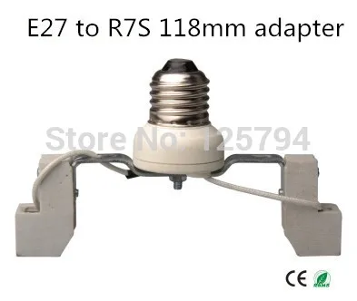 

2pcs/lot free shipping E27 R7S 118mm conversion lamp holder E27 lamp holder base turn R7S 118MM lamp holder