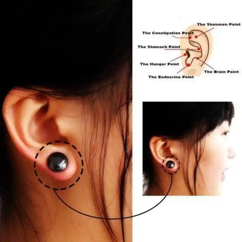 Boucles D Oreilles Magnétiques En Pierre Thérapie Auriculaire Beauté Perte De Poids Perte De Poids Boucles D Oreilles Amincissantes Aliexpress