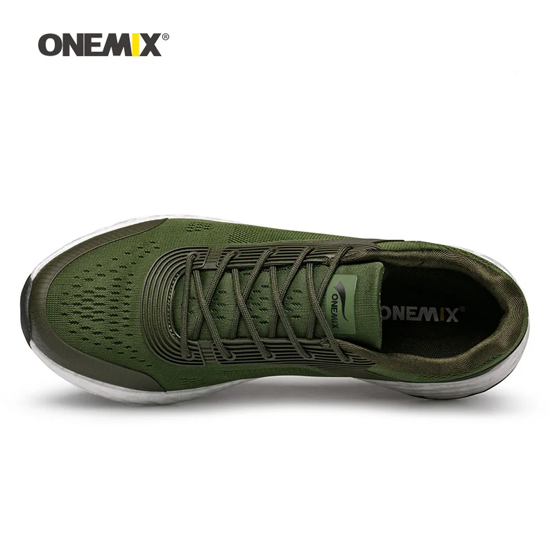 Onemix мужские кроссовки для женщин черные сетчатые дышащие Дизайнерские кроссовки для бега уличные спортивные Прогулочные кроссовки