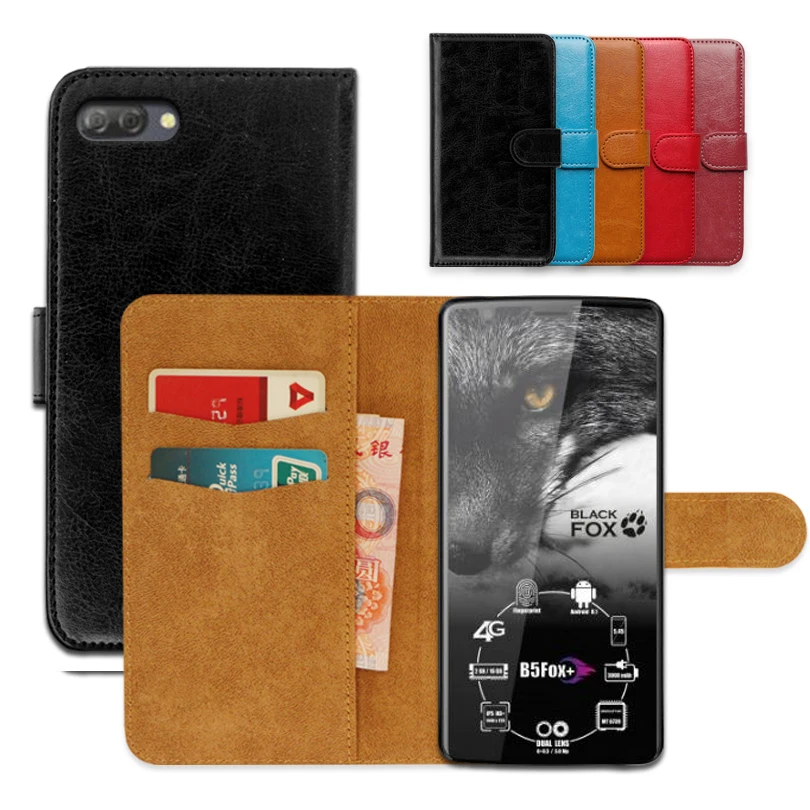 

Luxury PU Leather Exclusive Slip-resistant Flip wallet case for Black Fox B5 Ultra-thin Phone Cover,book case