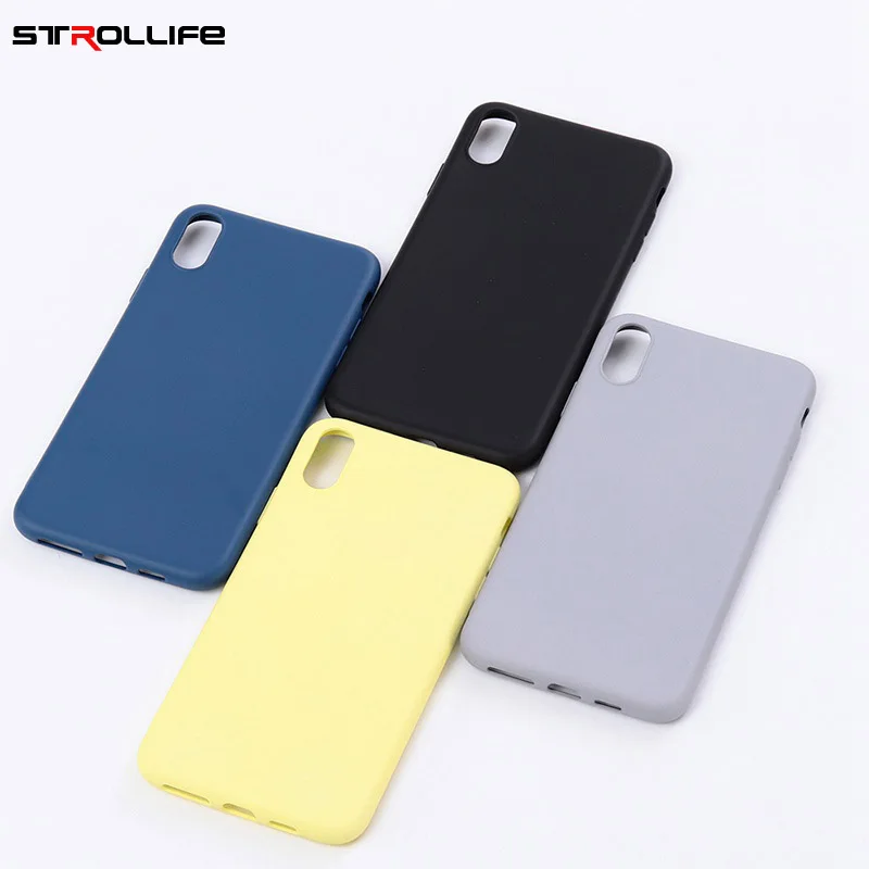 STROLLIFE силиконовый чехол карамельного цвета для IPhone X XR XS Max Официальный iphone 8 6s 7 Plus