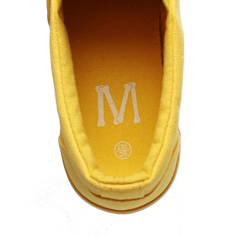 Women Vulcanize spring auntum walking Shoes Summer Breathable Trainers sports Shoes Cheap yellow Canvas Platform Shoes Sneakers (8)