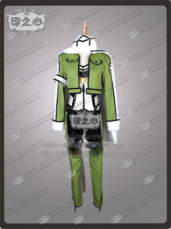 

Anime Sword Art Online Asada Shino Nanosuit Cosplay Costume Shirt+Shorts+Coat O