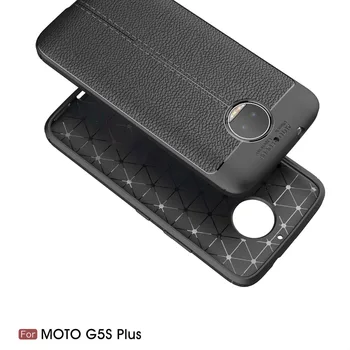 

10pcs/lot Free Shipping For Motorola Moto X4 New Lichee TPU Soft Cover Case For Motorola Moto G5S Plus