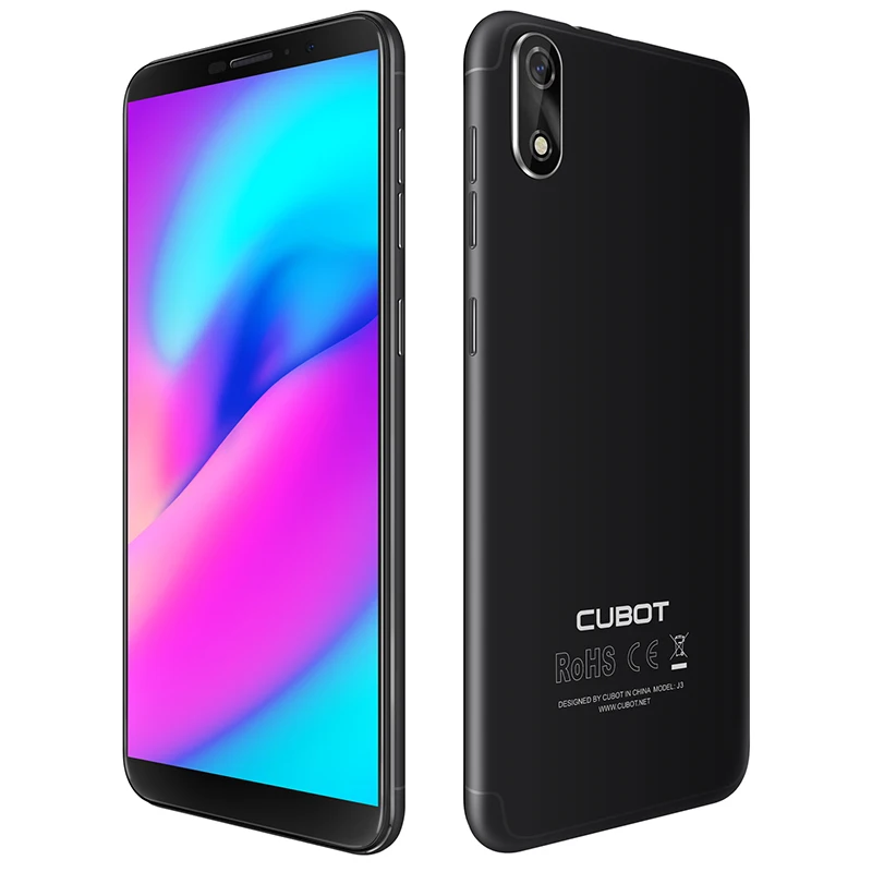 Cubot J3 18:9 5,0 ''дисплей Android Go Face ID MT6580 четырехъядерный 1 ГБ ОЗУ 16 Гб ПЗУ мобильный телефон две камеры мобильный телефон 3g