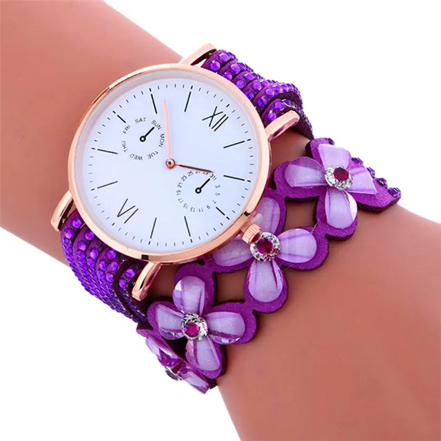 OTOKY Watch Women Large Dial Chimes Leather Bracelet watch women diamond Wrist W OTOKY Watch Women Large Dial Chimes Leather Bracelet watch women diamond Wrist W