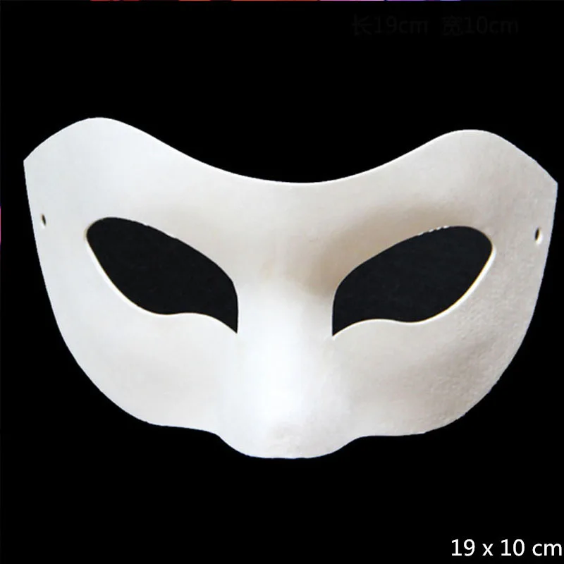Сделай Сам белые бумажные неокрашенные Вечерние Маски различные венецианские женские мужские маски для лица Декор подарок Naidad Хэллоуин день рождения - Цвет: 1